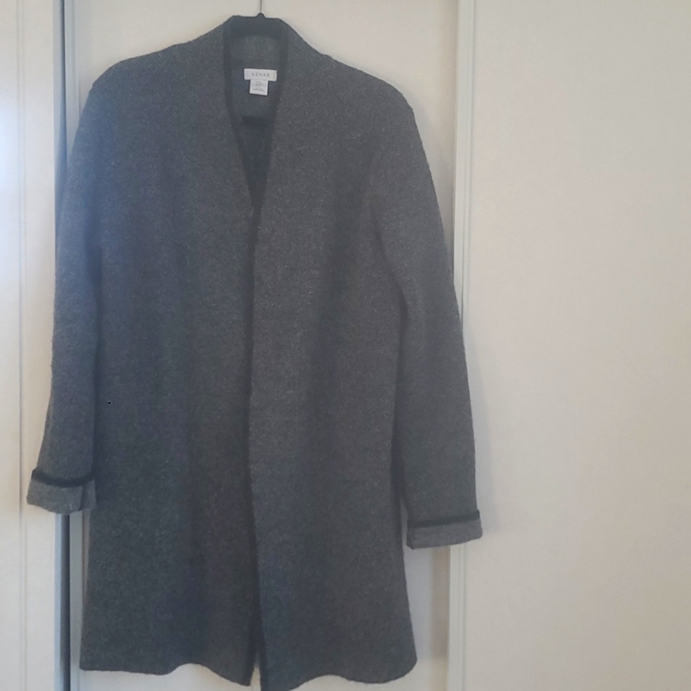 Wool Blend Long Cardigan